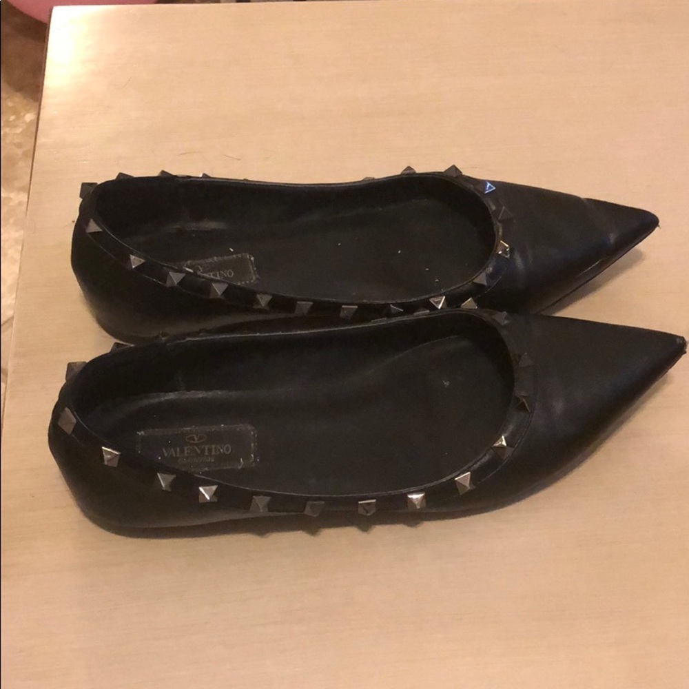 Valentino | Rockstud Flat | Black | Size 40